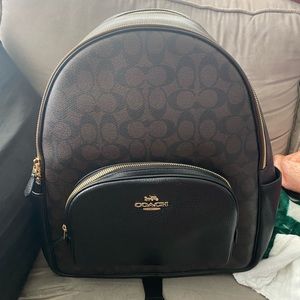 Coach leather backpack